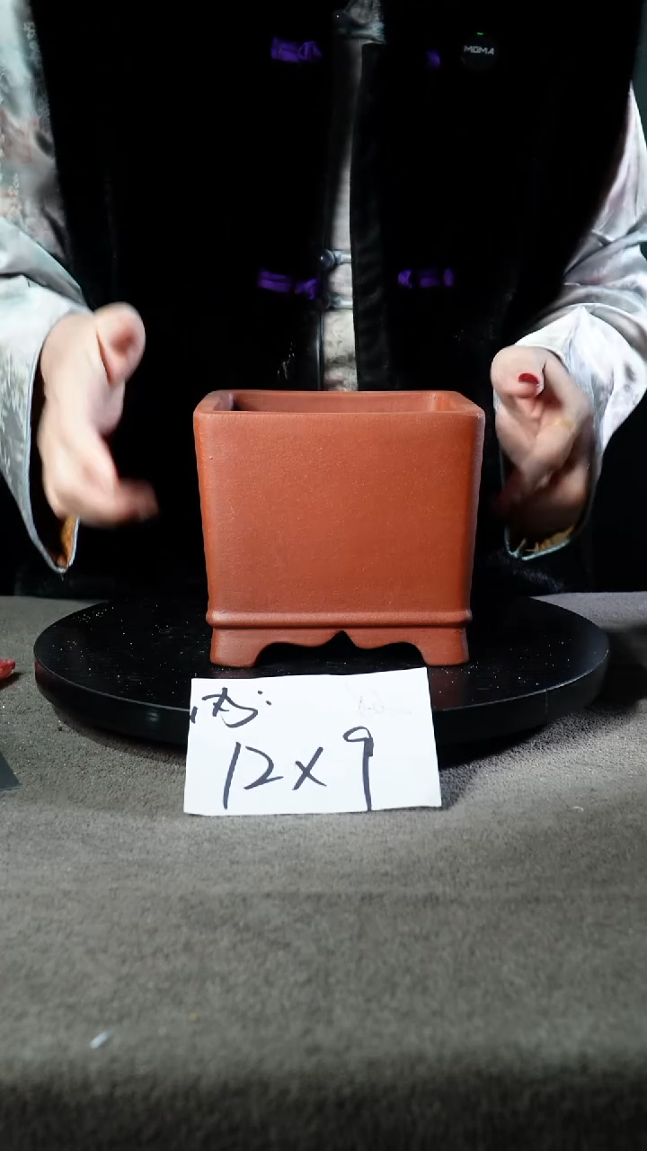 宜兴紫砂小花盆盆