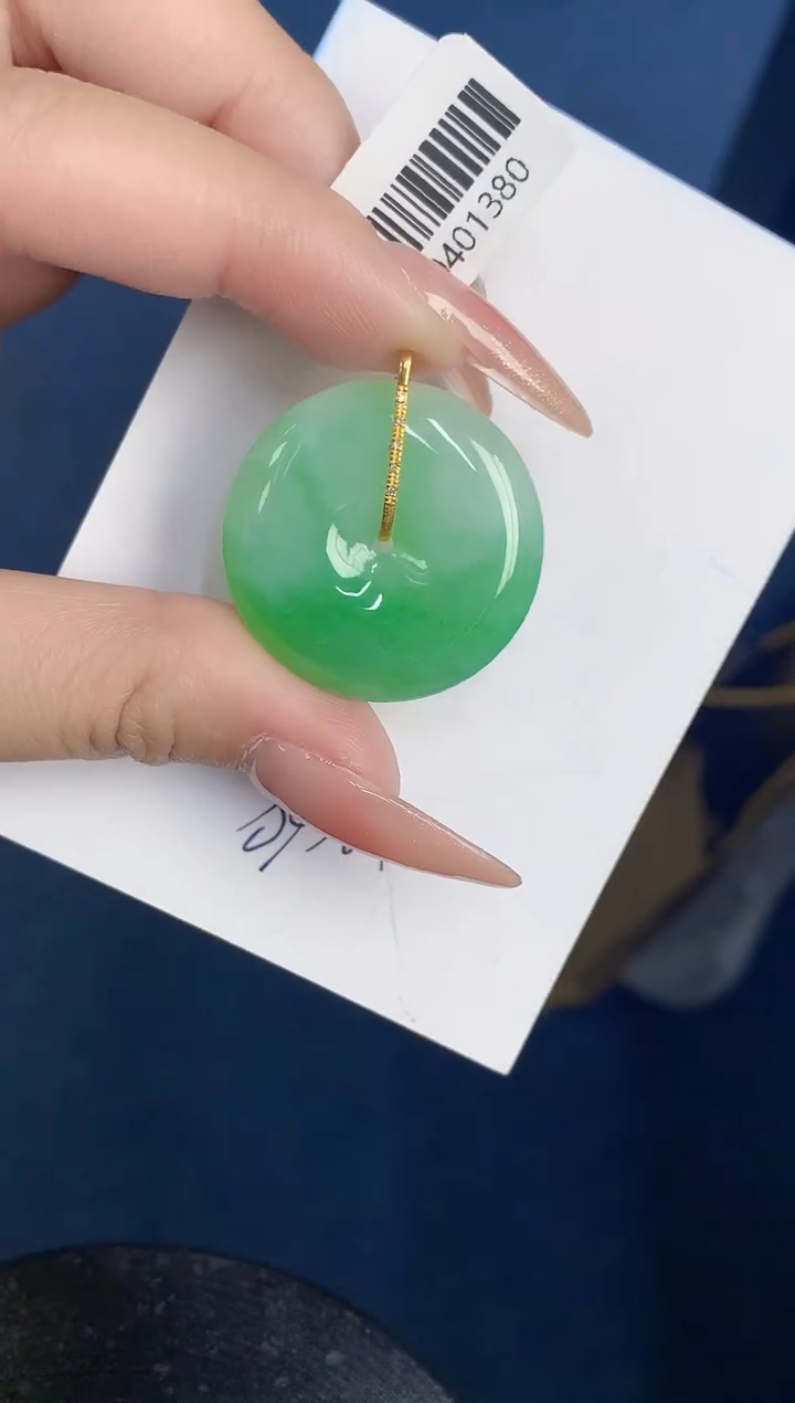 【闪购商品】翡翠颈饰18K金镶嵌000000000