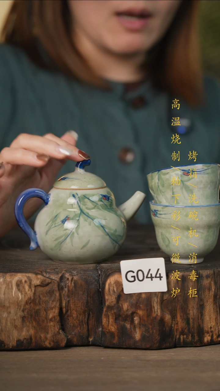 瓷片景德镇高温釉下彩可微波烤箱洗碗机044