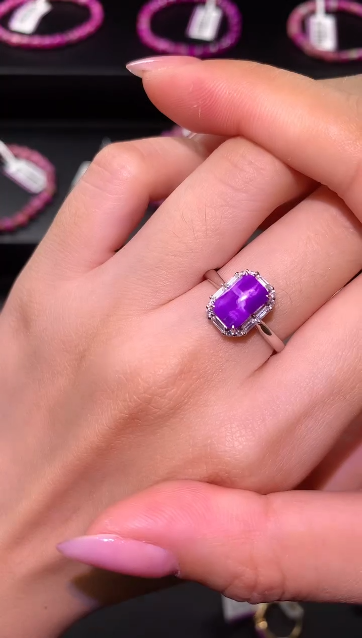 【闪购商品】苏纪石（舒俱来），18K金镶嵌舒俱来戒指