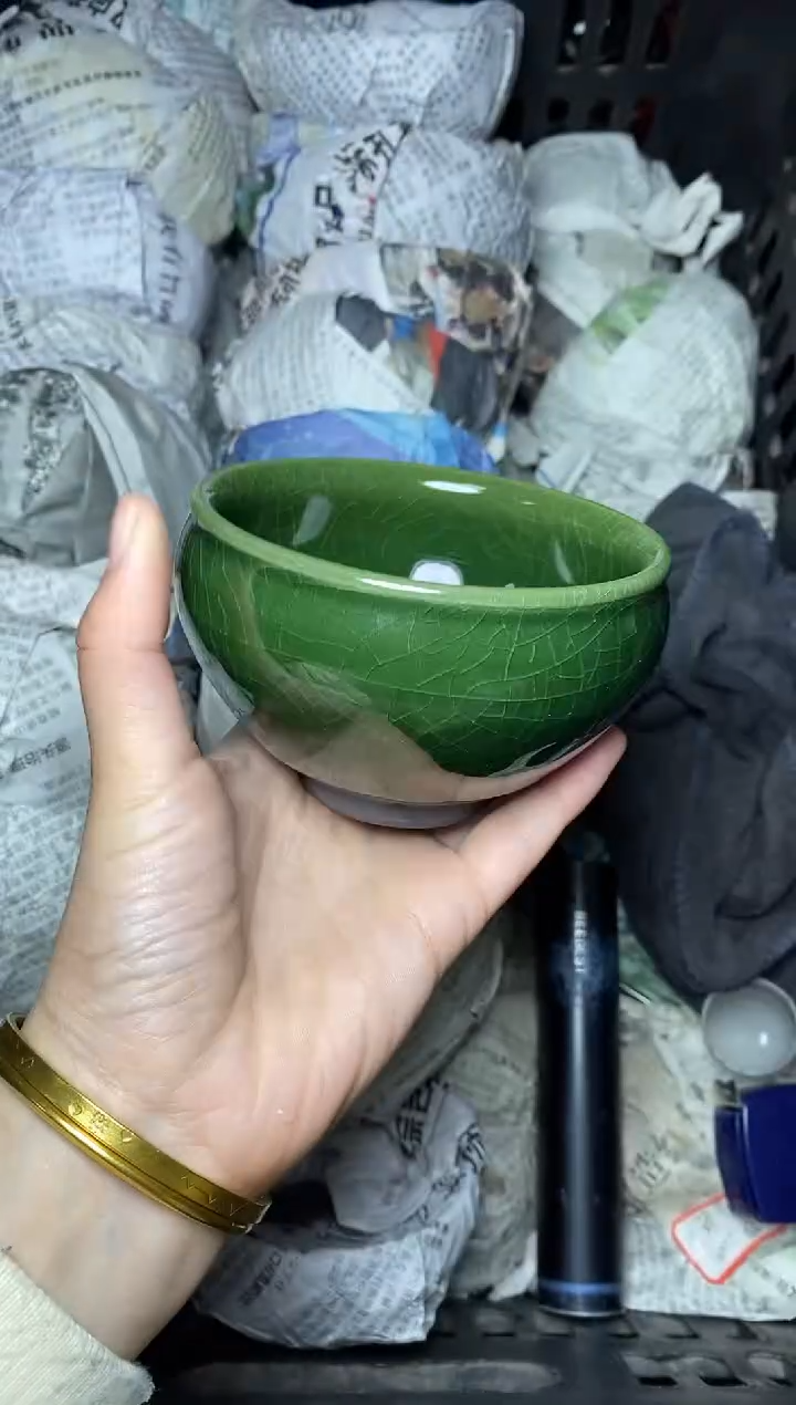 【闪购商品】茶盏帝王绿 盏三疯建盏茶器