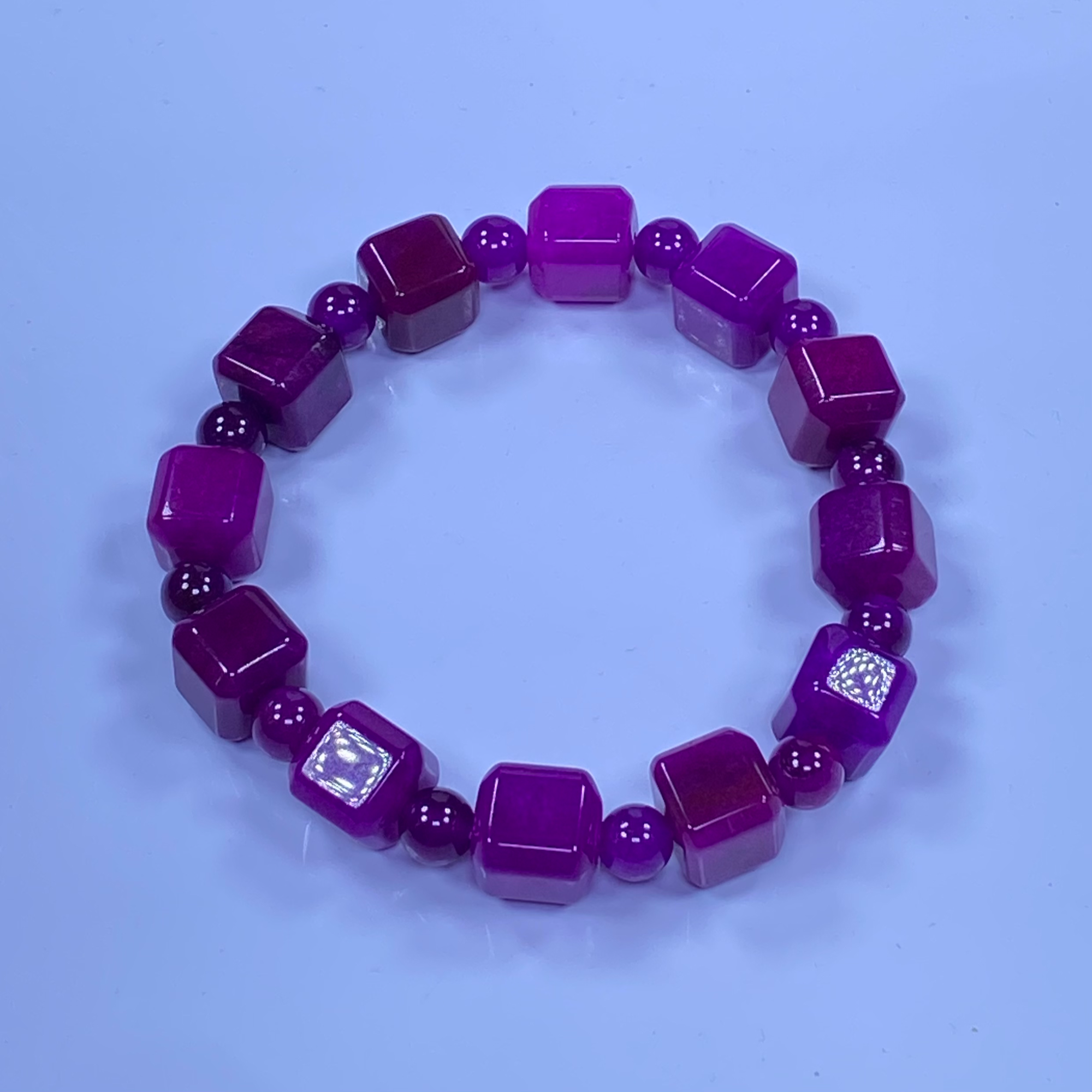 紫舒10mm方块手串发一条I66