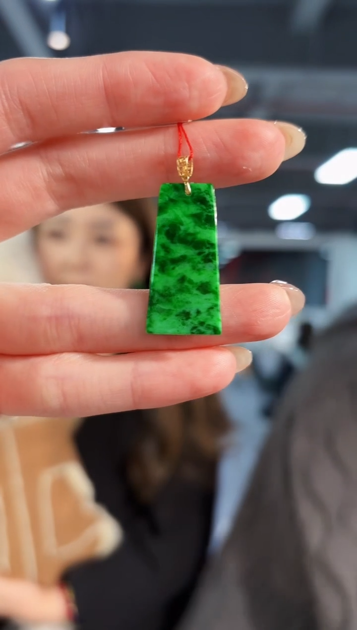 【闪购商品】翡翠颈饰18K金镶嵌缅料A货/支持复检/一件