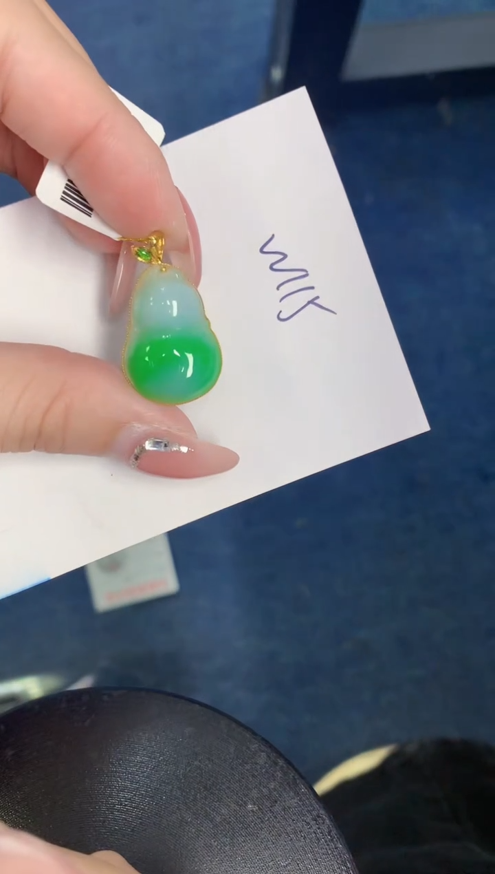 【闪购商品】翡翠颈饰18K金镶嵌000000000