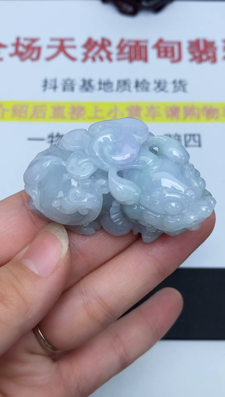 【闪购商品】翡翠颈饰未镶嵌貔貅摆件