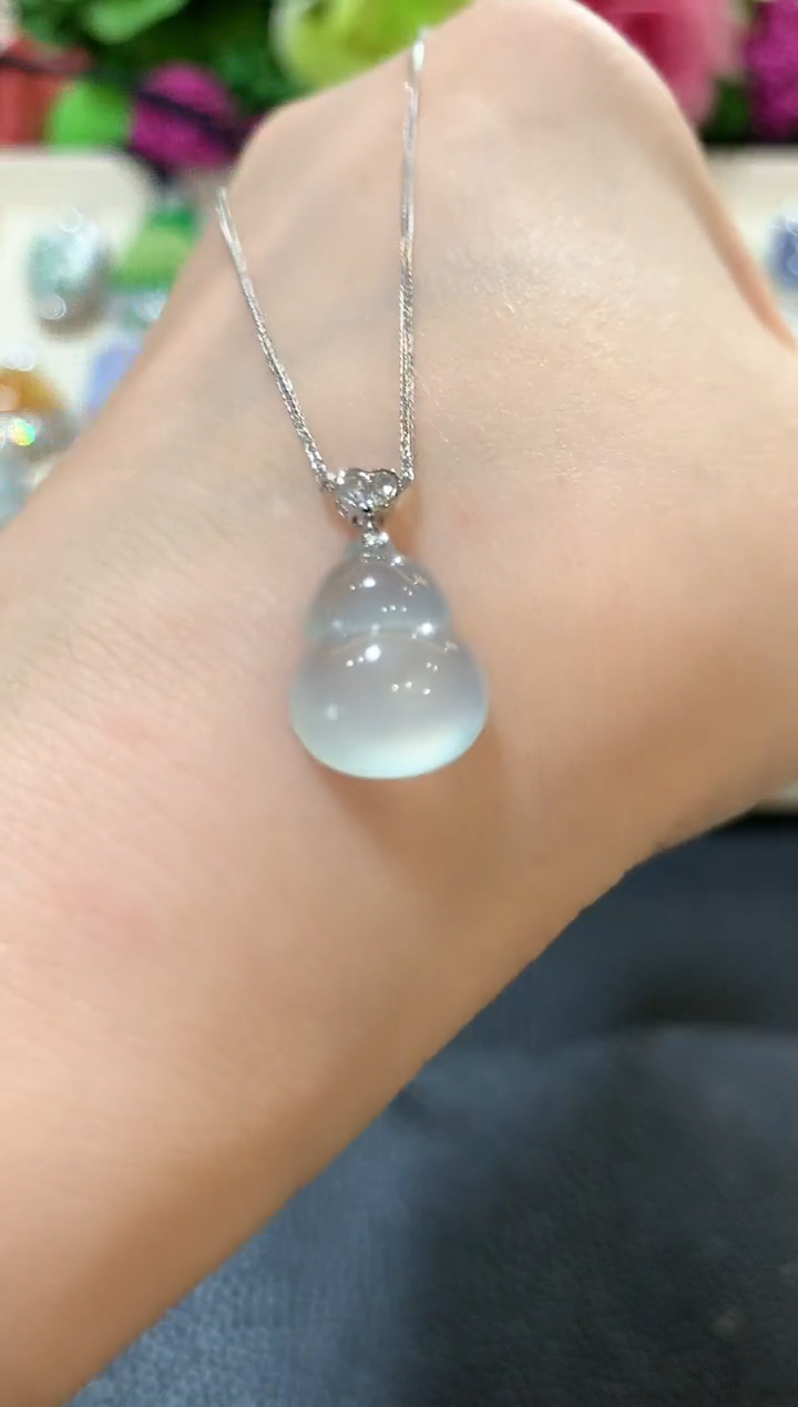 套链18K金镶嵌翡翠b49多样性一件发货