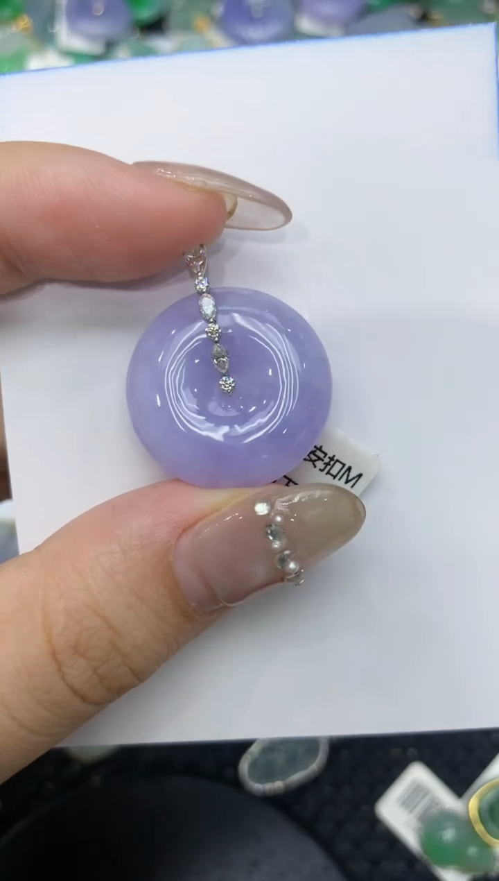 【闪购商品】翡翠颈饰18K金镶嵌222222222