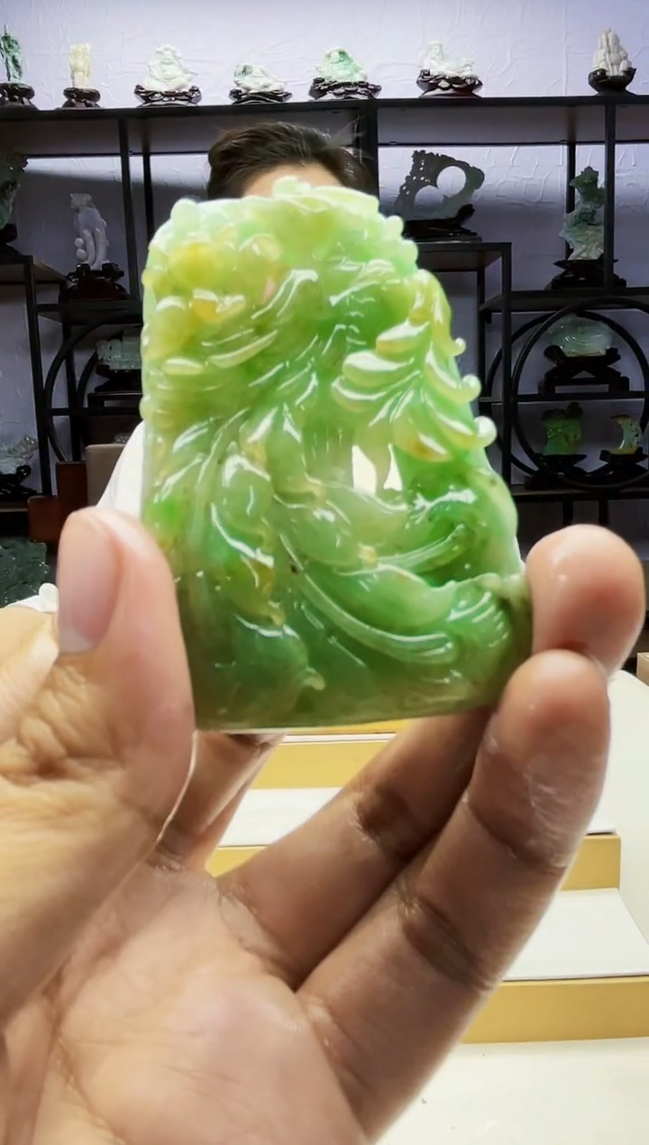 【闪购商品】定制翡翠未镶嵌毛货01250389 