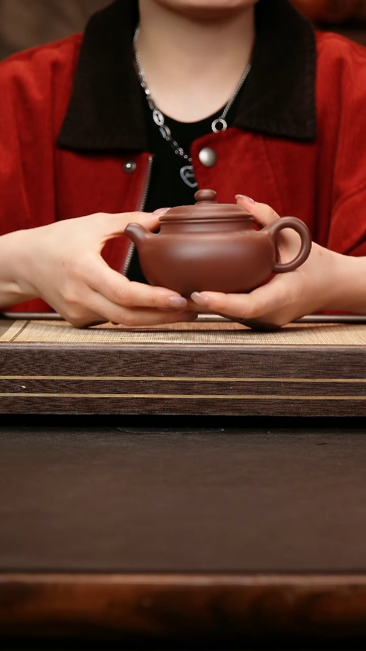 茶壶紫砂紫泥 仿古250cc