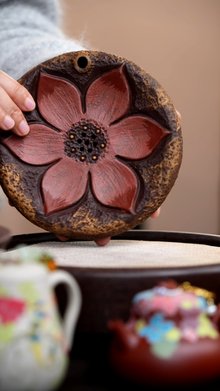 茶壶紫砂朱泥紫泥莲花储水壶承