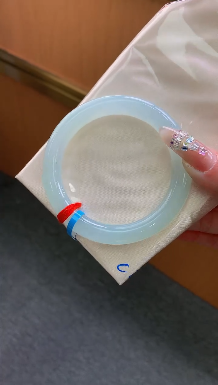 未镶嵌手镯翡翠-F250-圆条53.7