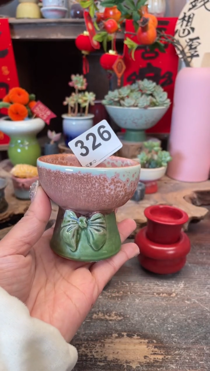 【闪购商品】摆件326知木小芳花盆