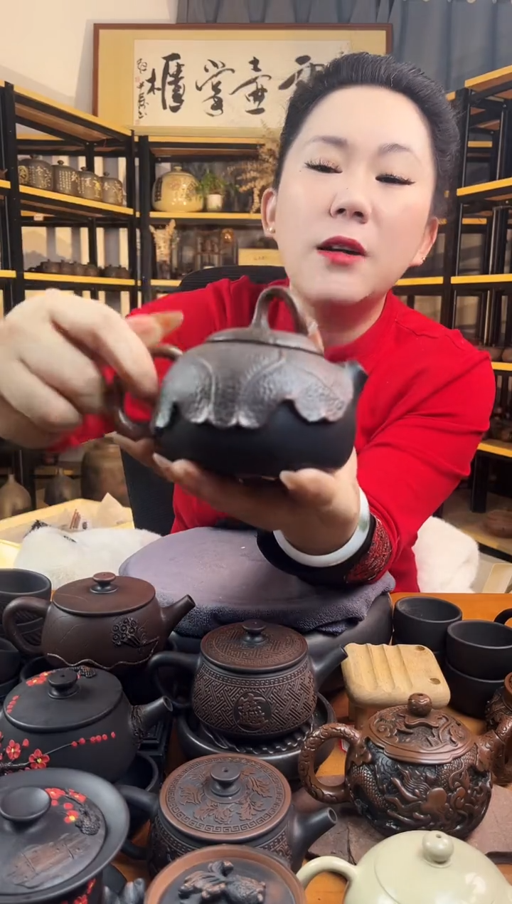 【闪购商品】壶根艺 荷花 壶 包边   