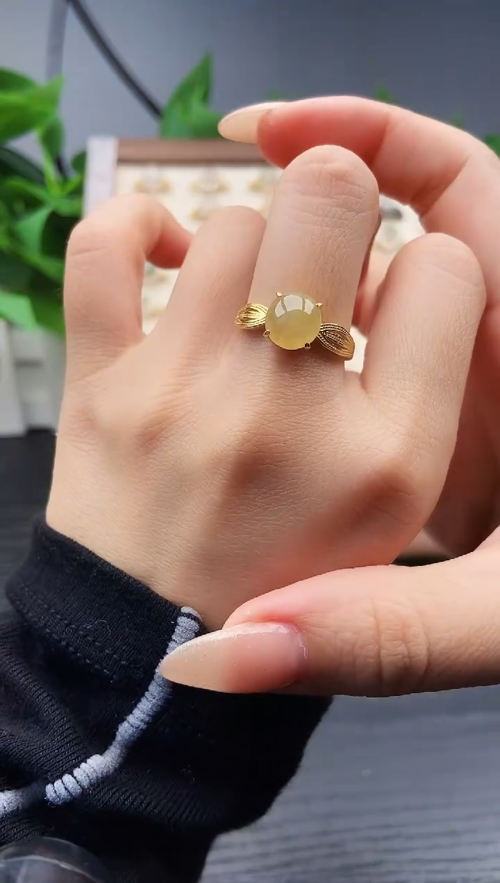 银S925镶嵌戒指翡翠12