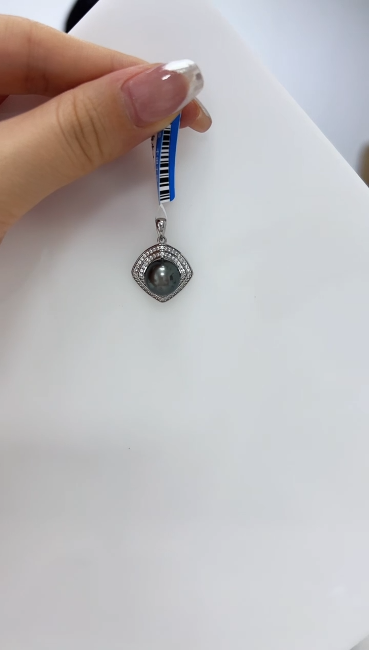 【闪购商品】海水珍珠DA银S925镶嵌吊坠 V2719