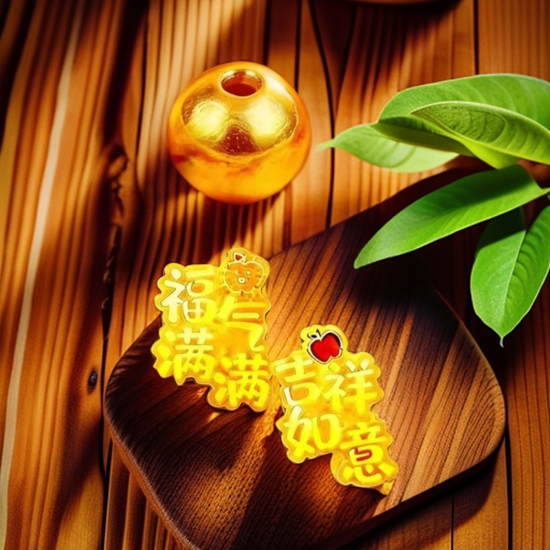 【GG】8m古法磨砂拍十送二 手工打制 18颗起穿配散件手机贴时尚