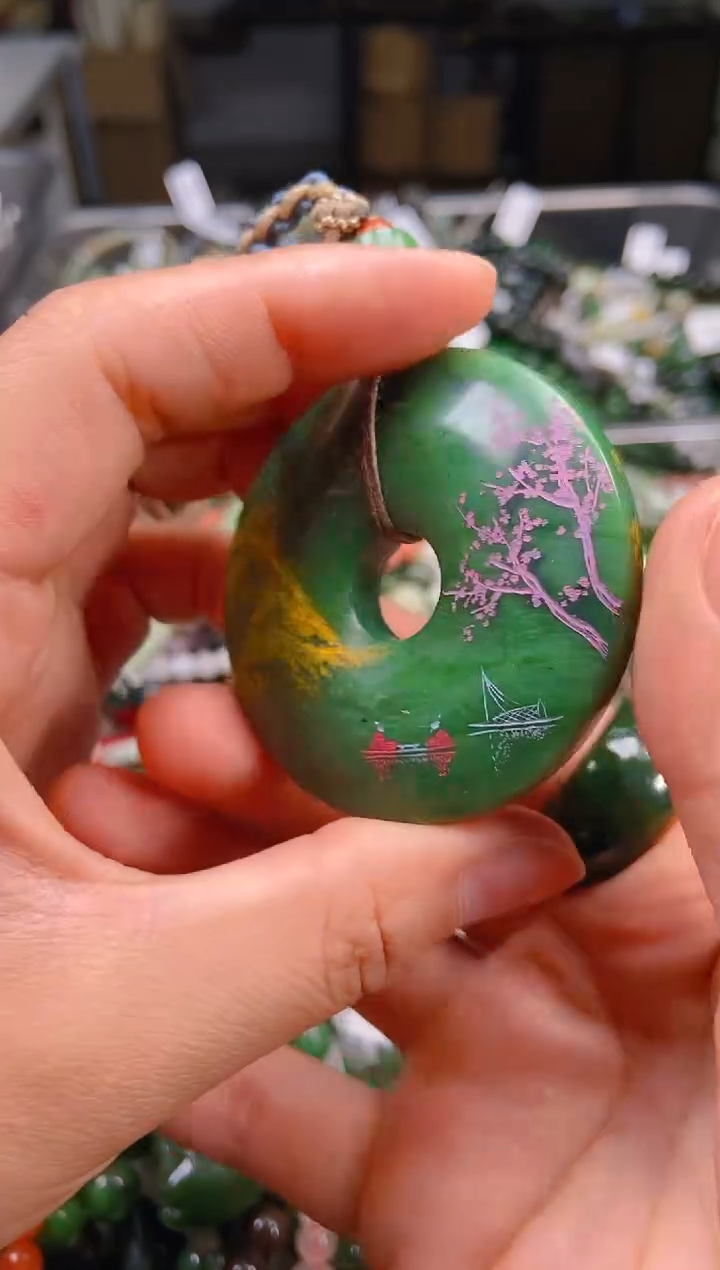 和田玉未镶嵌挂件1