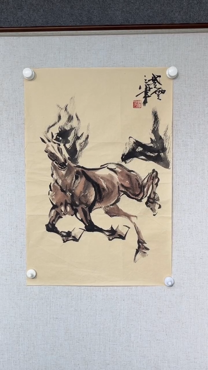 国画卜登云老师开三 