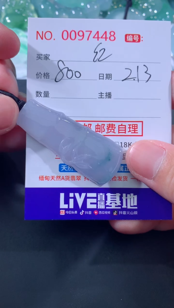 【闪购商品】翡翠颈饰未镶嵌紅