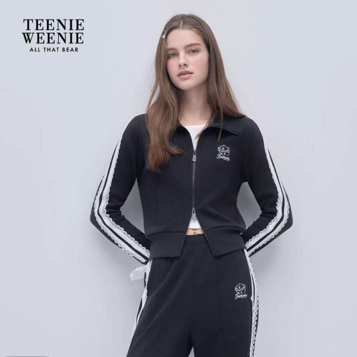 Teenie Weenie常规学院风秋季立领显瘦外套时尚女士YTMZ254TS1B