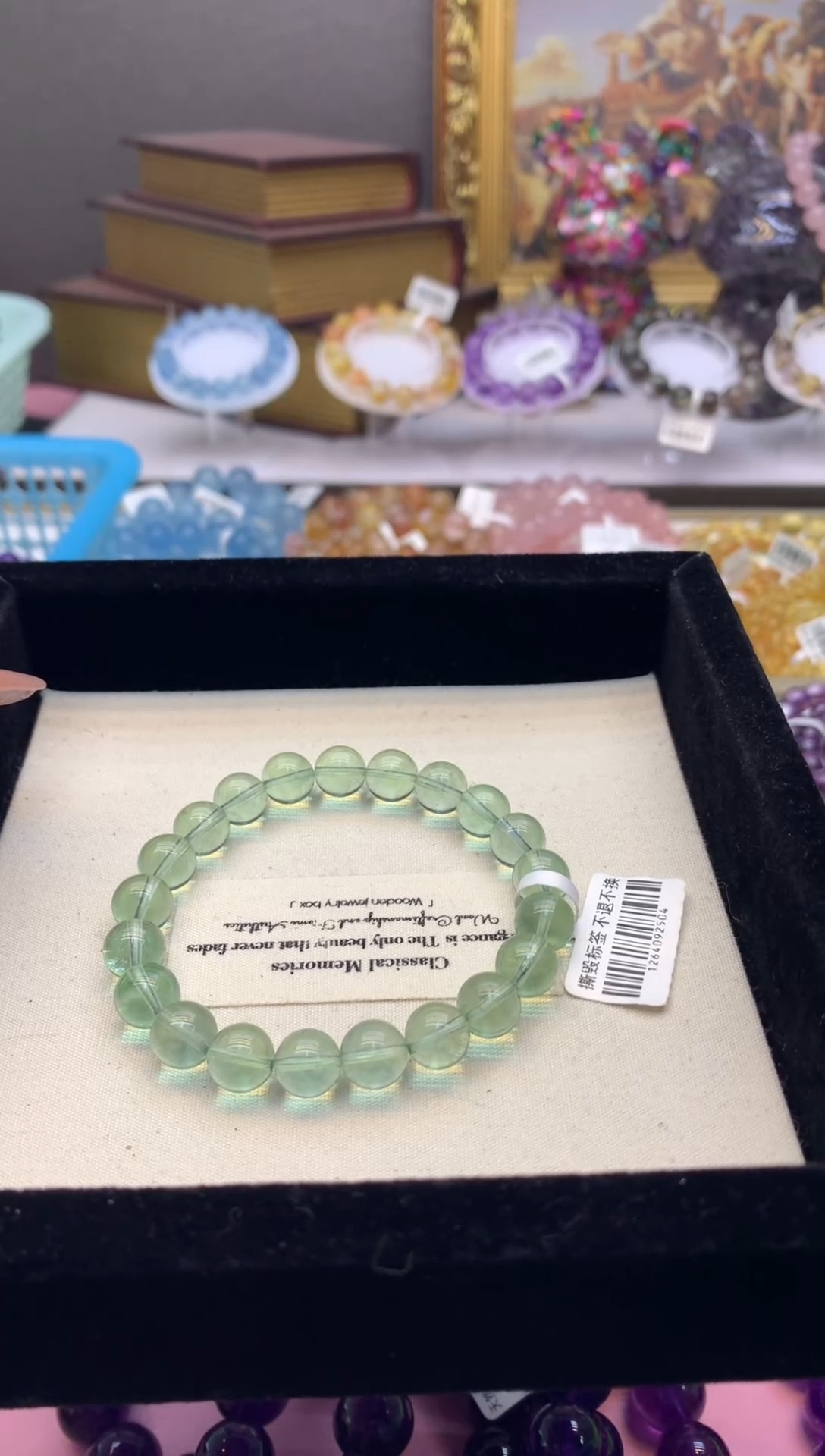 【闪购商品】水晶手串未镶嵌9+冰透绿萤石