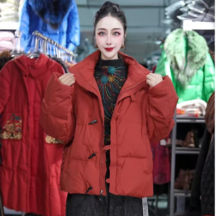 [羽绒服]秋冬百搭时尚潮流休闲气质显瘦轻奢女款羽绒服1504