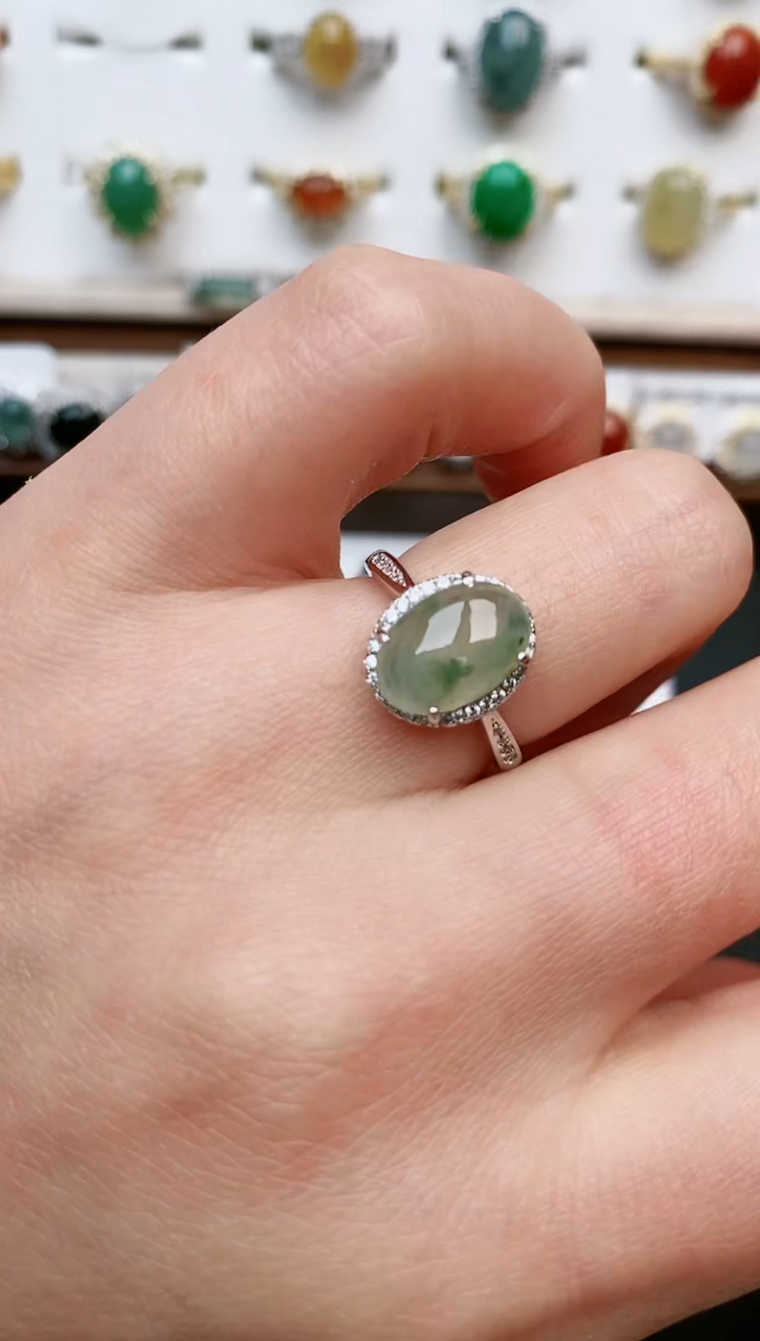 【闪购商品】翡翠戒指银S925镶嵌.....