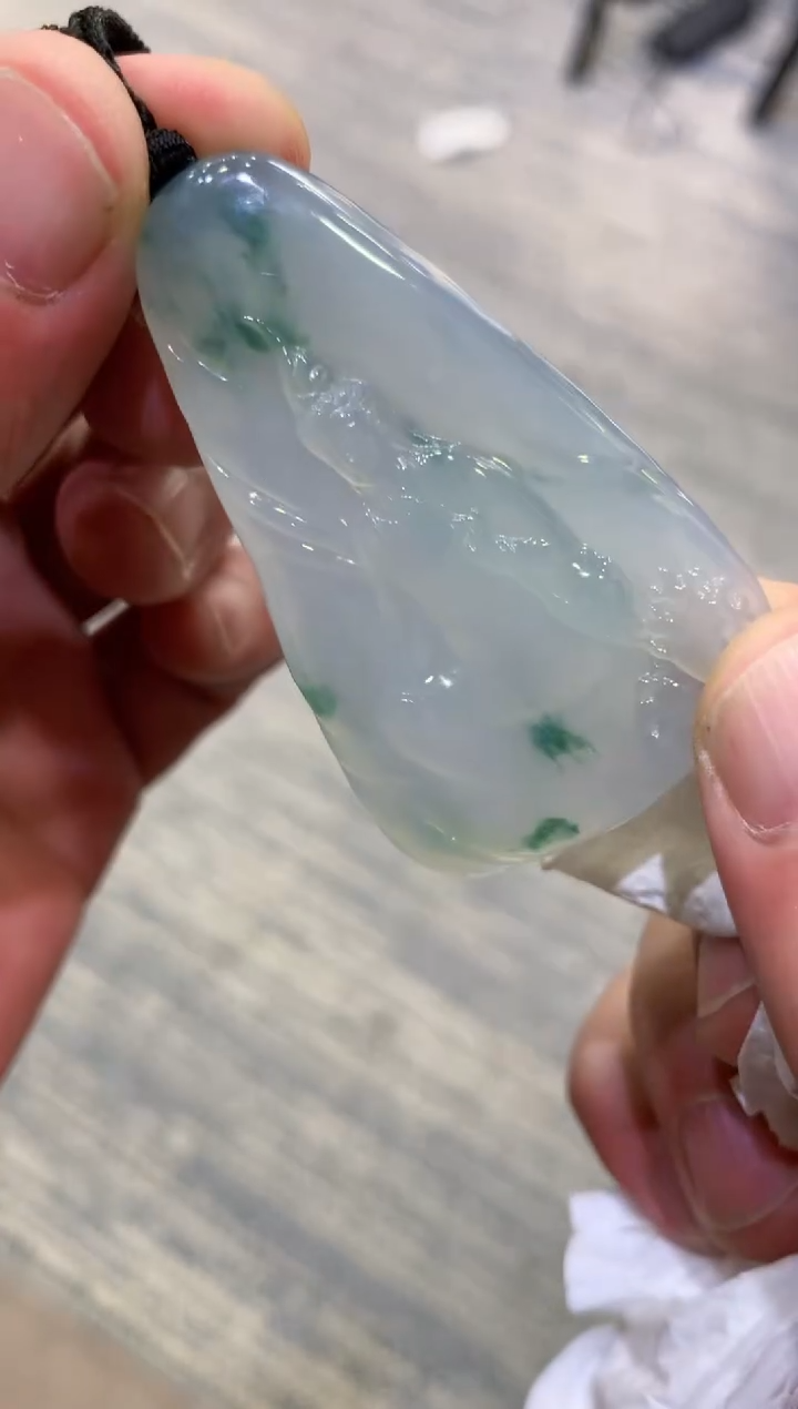 颈饰未镶嵌翡翠天然A货翡翠