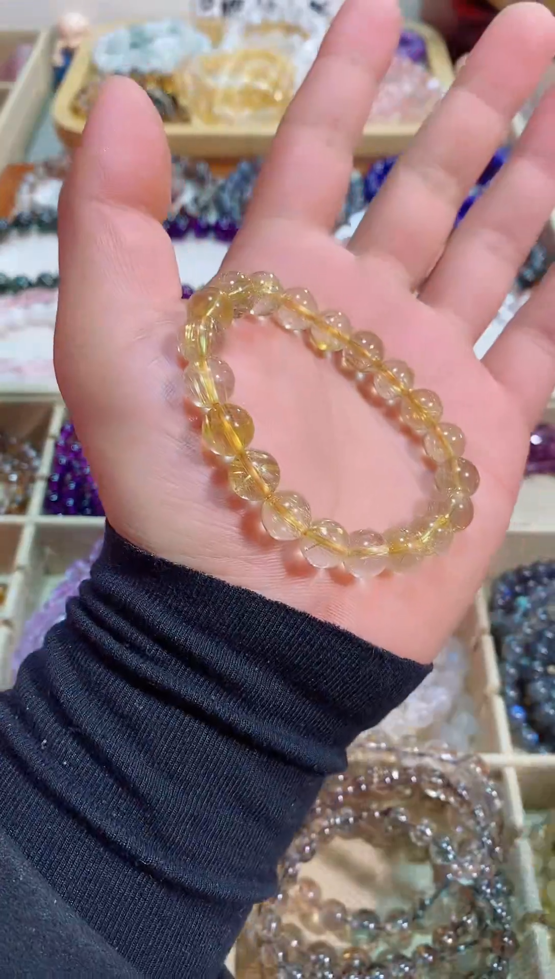 【闪购商品】发晶手链未镶嵌金发晶10m+ （多样性发其一）