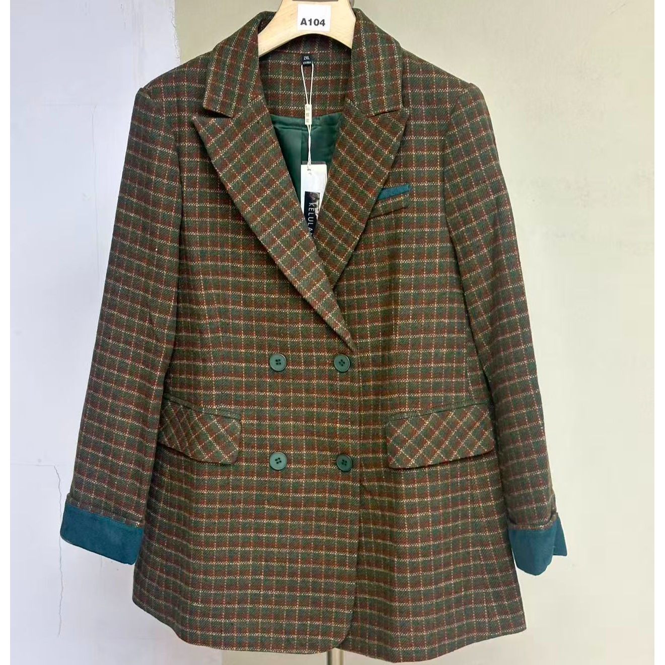 【JX9511格子外套】M多多专属25时尚休闲百搭女士春秋外套秋季短款