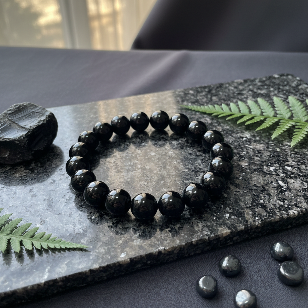 黑色手串男女款黑曜石招财转运珠手串精致高级感手串礼物