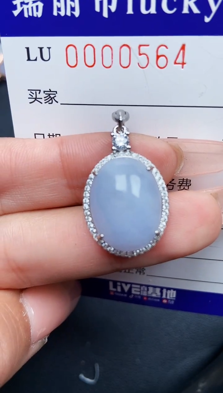 【闪购商品】翡翠颈饰银S925镶嵌0564