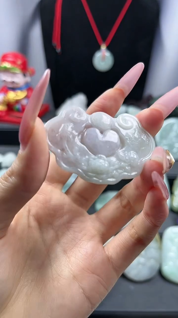 【闪购商品】翡翠颈饰未镶嵌如意锁