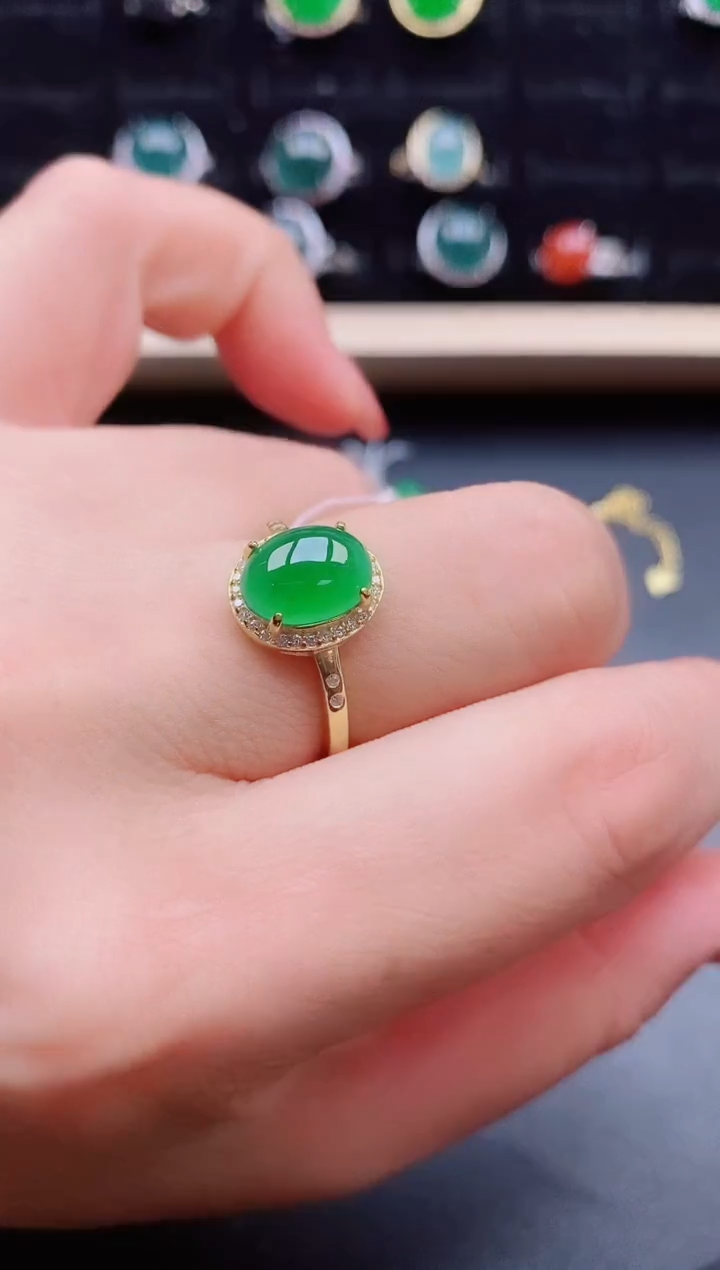 【闪购商品】翡翠戒指银S925镶嵌1212