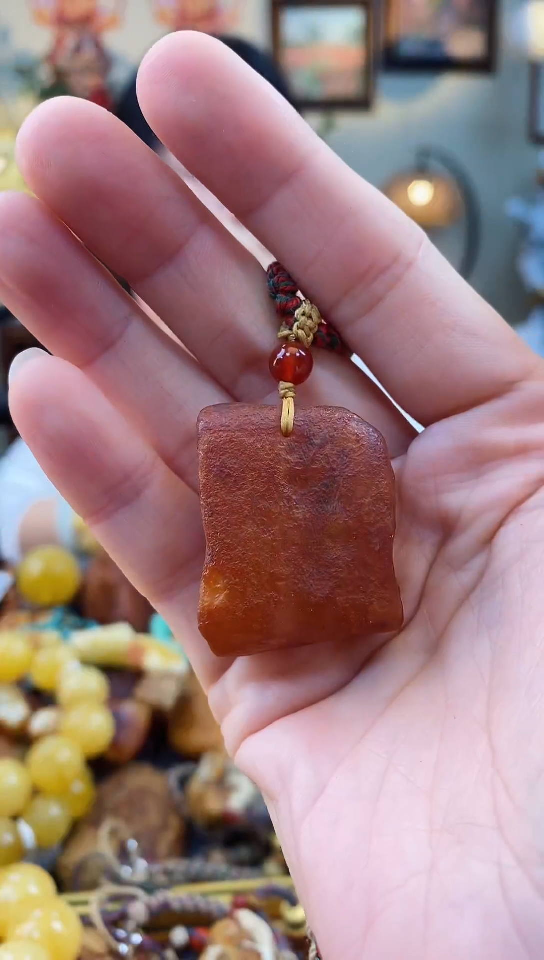 【闪购商品】琥珀颈饰未镶嵌吊坠