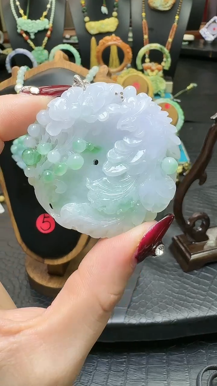 【闪购商品】翡翠颈饰未镶嵌天然翡翠凤牌