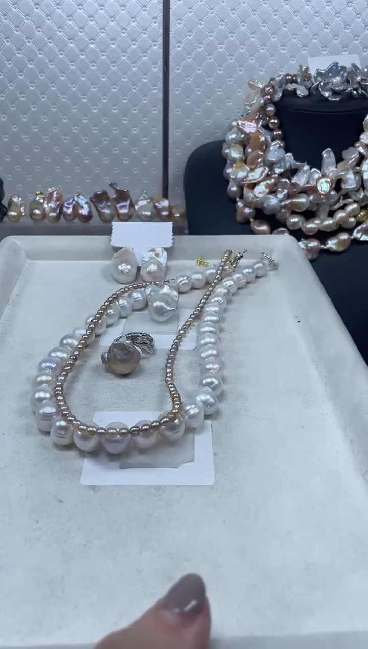 未镶嵌套装淡水珍珠【纯恬珍珠】