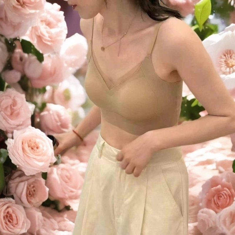 『波波厚杯』5007加厚云感固定一体杯垫美背女士无钢圈无痕运动背心