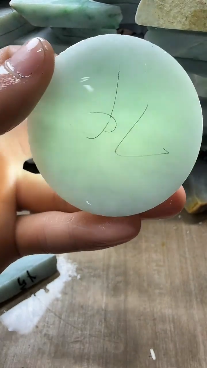 裸石翡翠天然翡翠A货花682