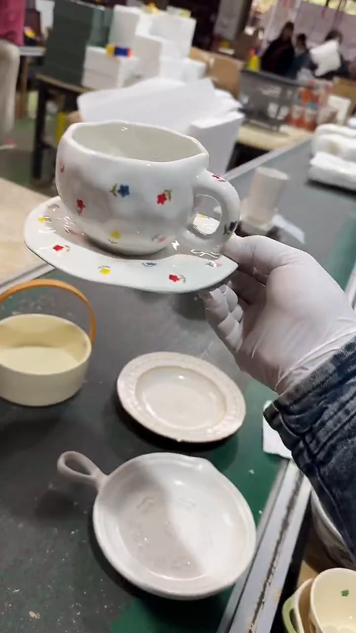 陶瓷咖啡杯碟微瑕凑满20元包邮