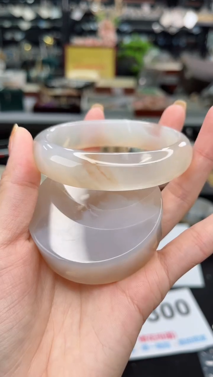 【闪购商品】石英质玉手镯未镶嵌60圈口（赠品镯心）3443287
