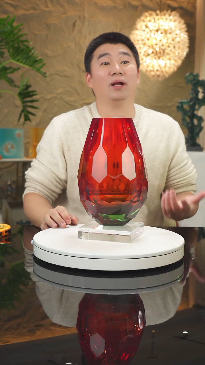 【闪购商品】摆件福利红绿切面花瓶