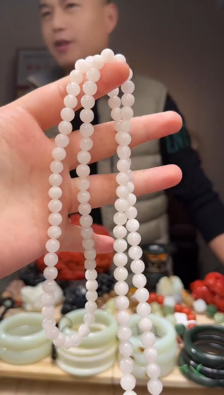 颈饰未镶嵌和田玉长链7