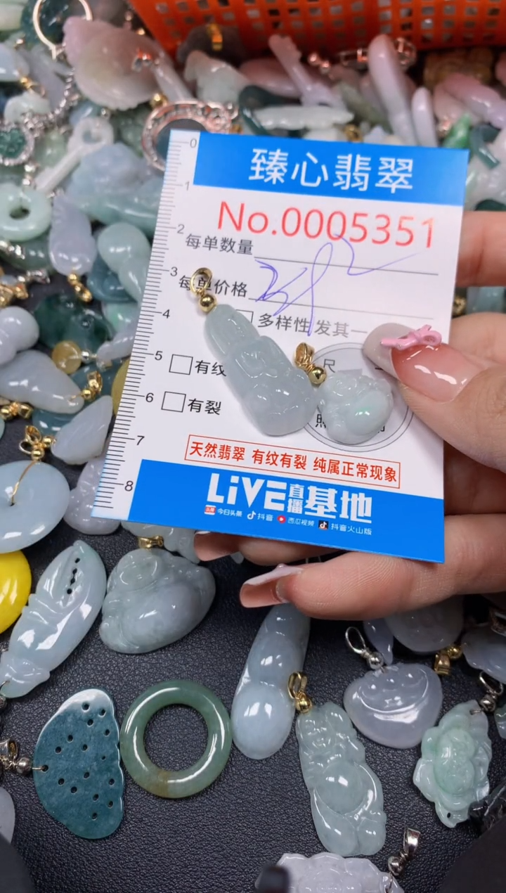 【闪购商品】翡翠颈饰未镶嵌含绳0005351
