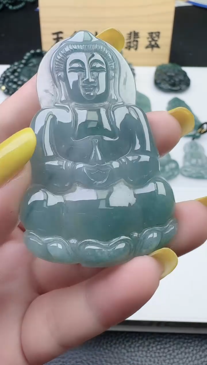 颈饰未镶嵌翡翠天然A货翡翠  多样性随机发其一