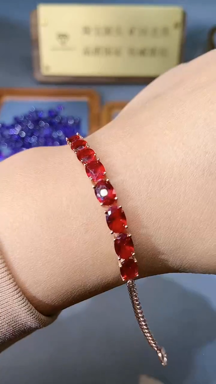 【闪购商品】红宝石戒指银S925镶嵌354