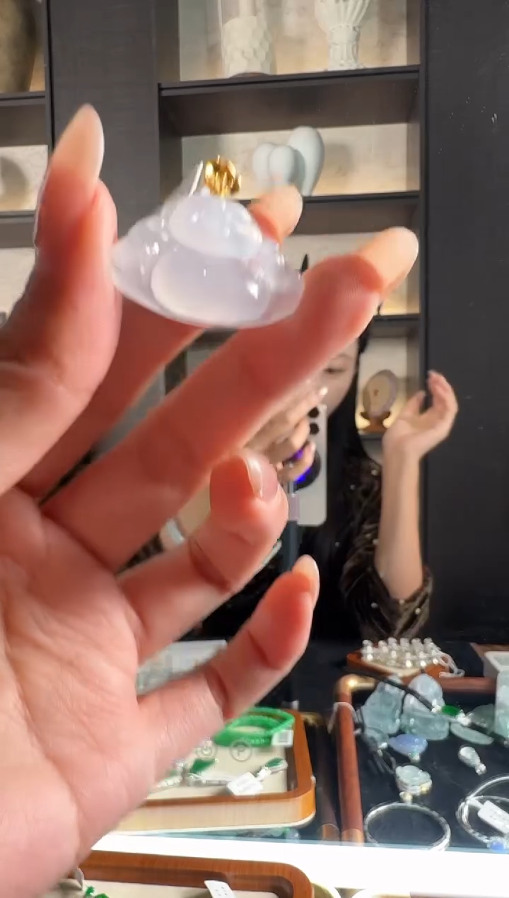 颈饰18K金镶嵌翡翠87