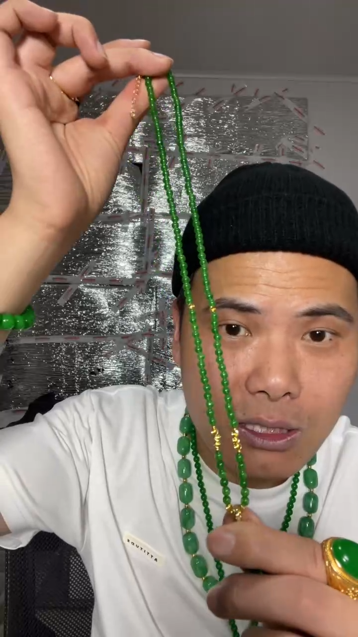 翡翠未镶嵌项链【小伍珠宝】高端4.5m万能链