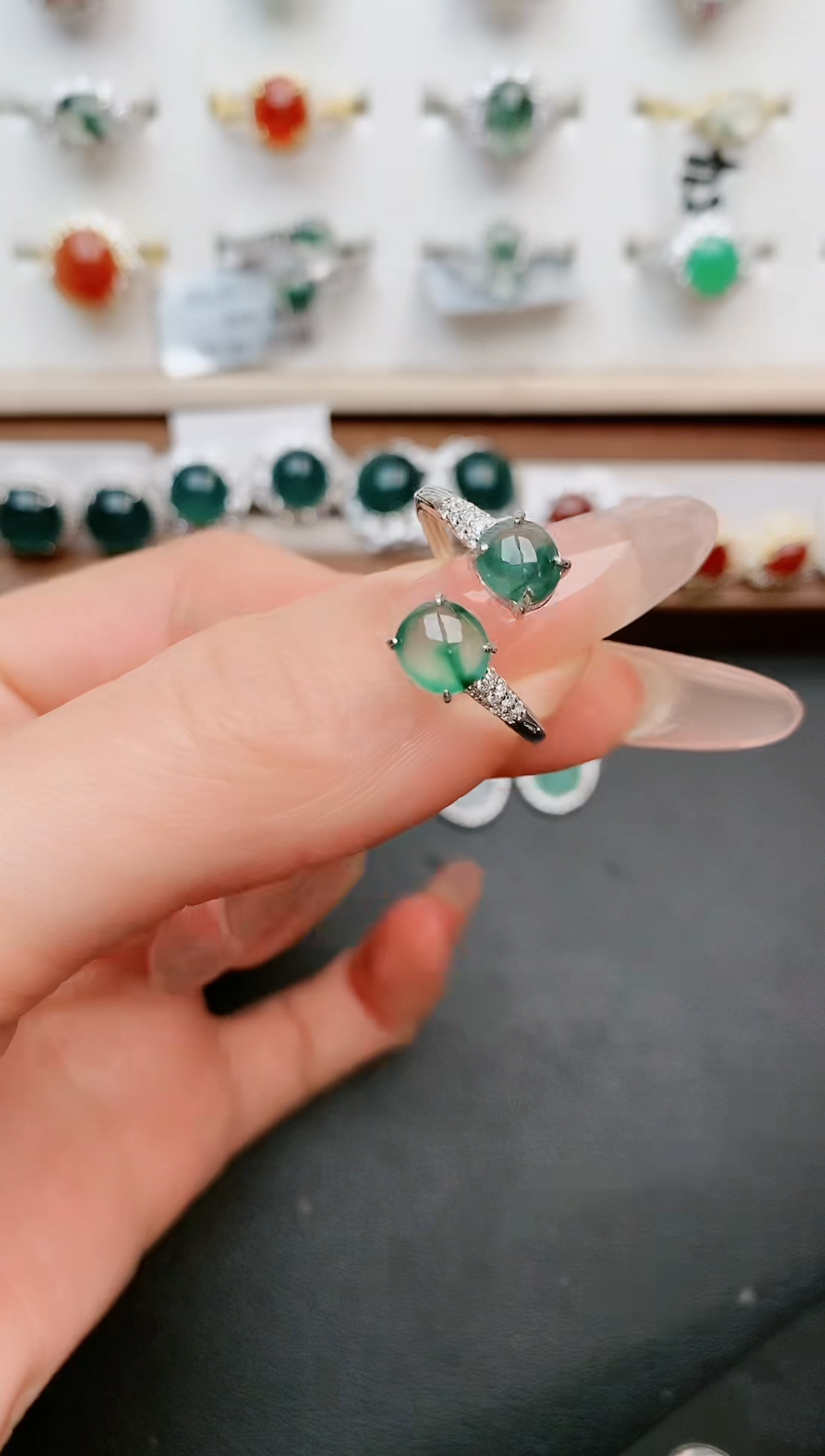 【闪购商品】翡翠戒指银S925镶嵌.....