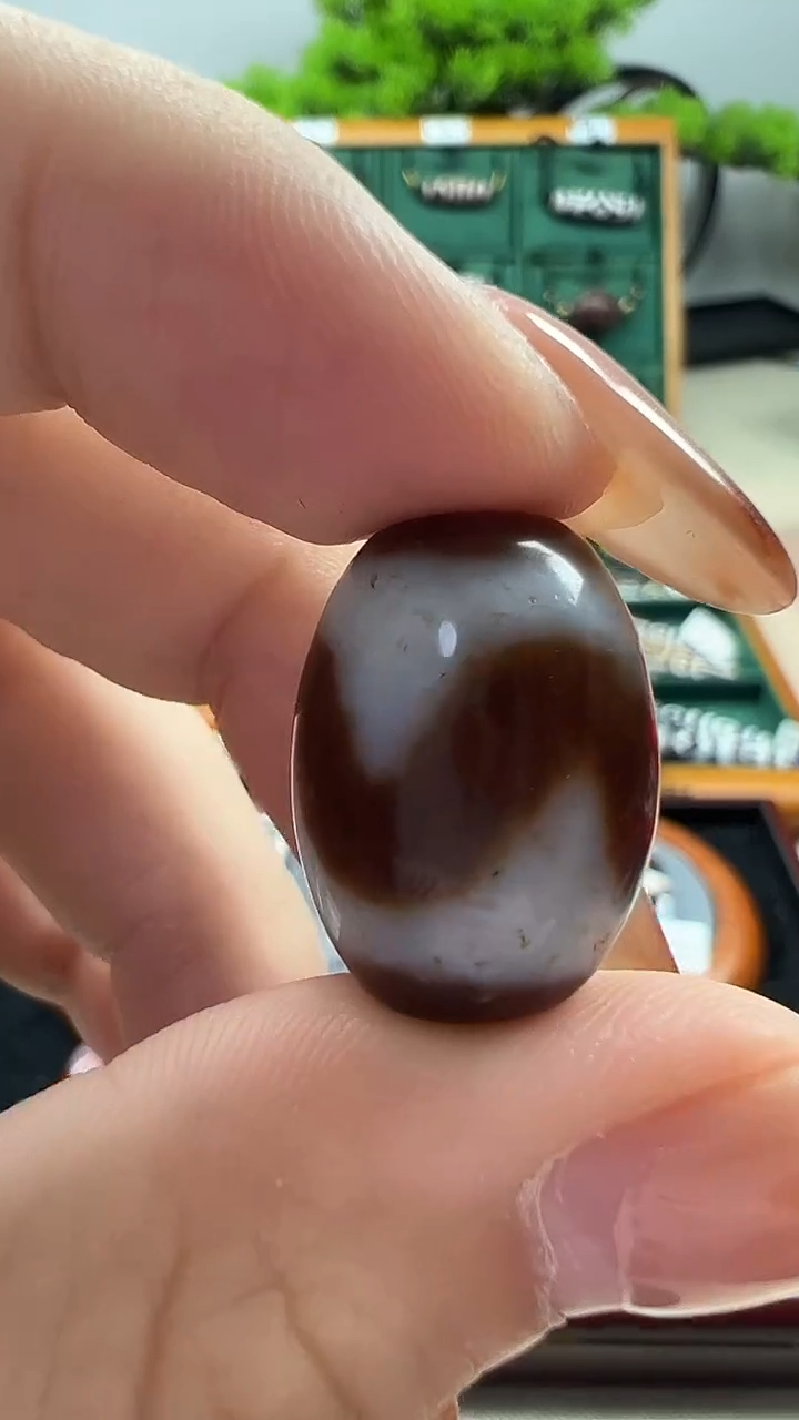 玛瑙/玉髓（覆膜）颈饰未镶嵌34.（微瑕随机发货）